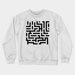 Simple Labyrinth Pattern Crewneck Sweatshirt